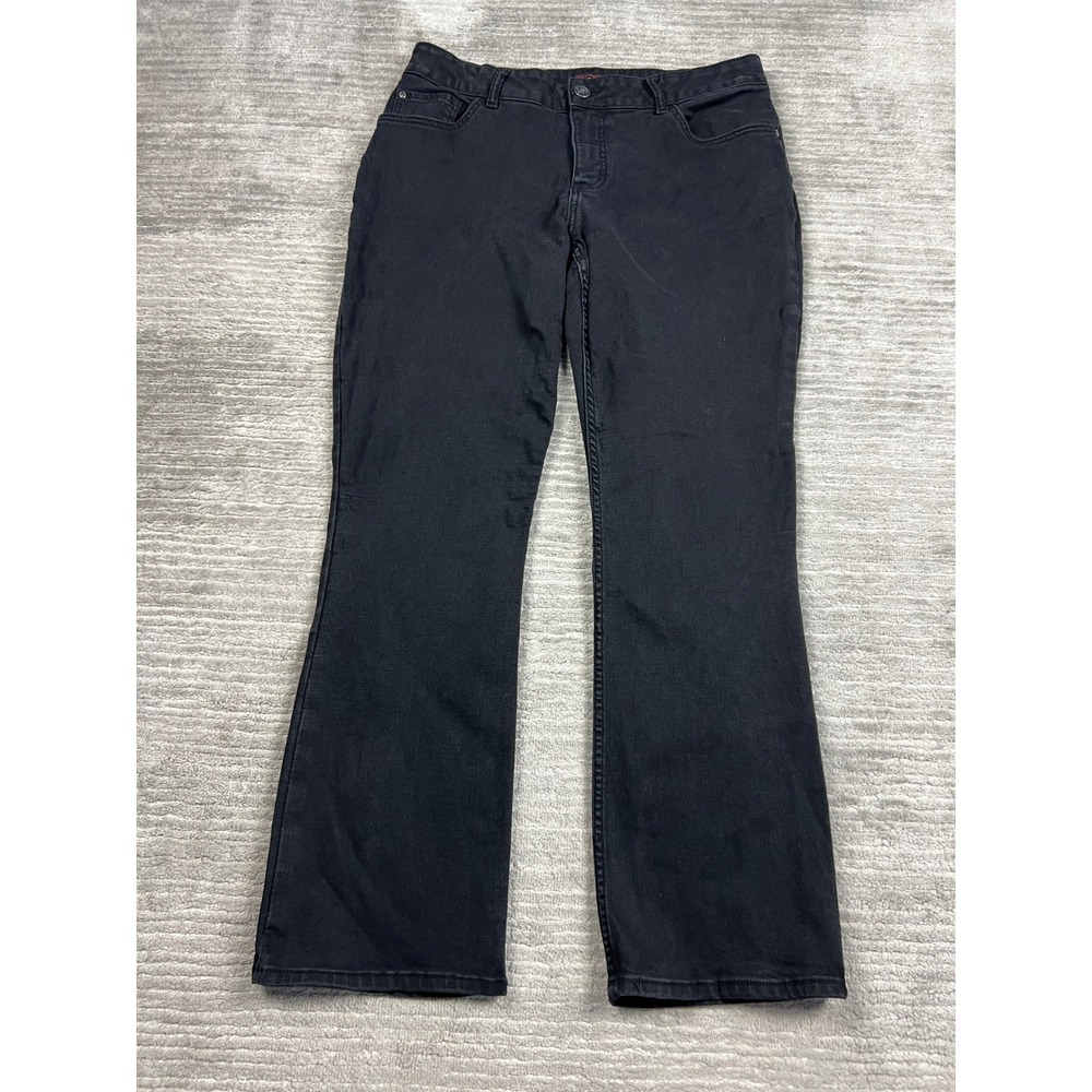 Lee Jeans Womens 16W M Black Smarter Fit Bootcut Stretch Denim 101WMBEW0